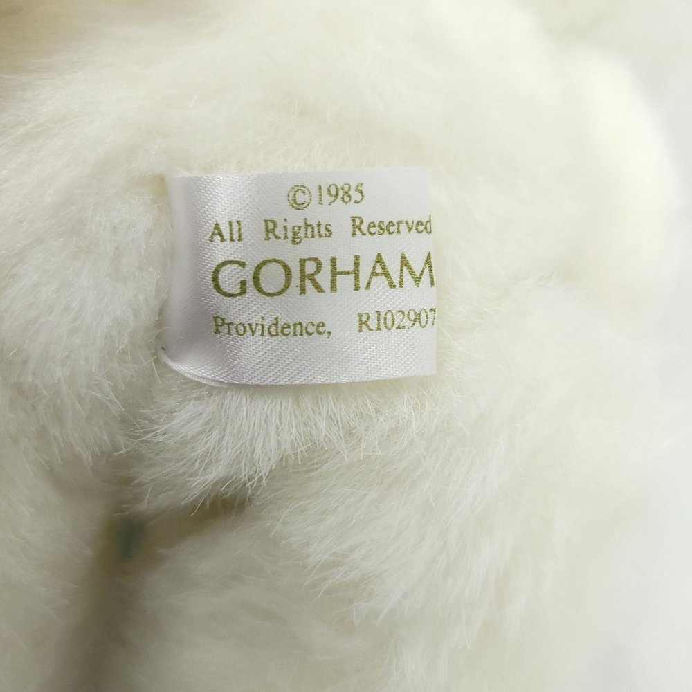 Vintage 1985 Gorham Remembears Teddy Bear Plush Stuffed Animal Toy Lace Collar - Picture 10 of 13